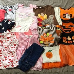 Girls 3T Holiday Outfits, Dresses, Valentine’s, Easter, Thanksgiving, Halloween
